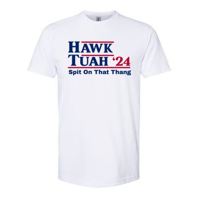 Hawk Tuah Funny Saying Softstyle CVC T-Shirt