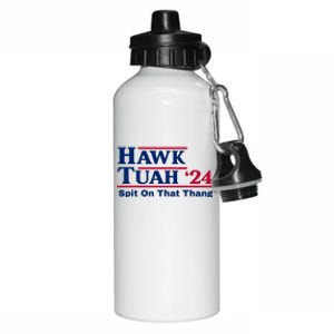 Hawk Tuah Funny Saying Aluminum Water Bottle