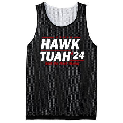 Hawk Tuah Funny Saying Mesh Reversible Basketball Jersey Tank