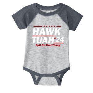 Hawk Tuah Funny Saying Infant Baby Jersey Bodysuit