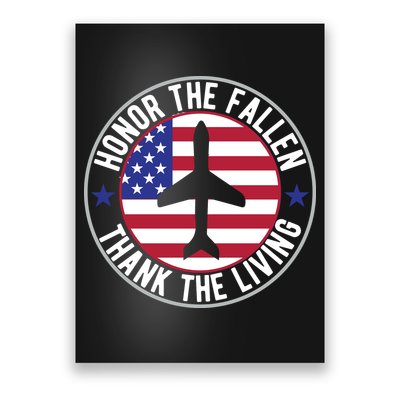 Honor The Fallen Thank The Living Memorial Day Gift Poster