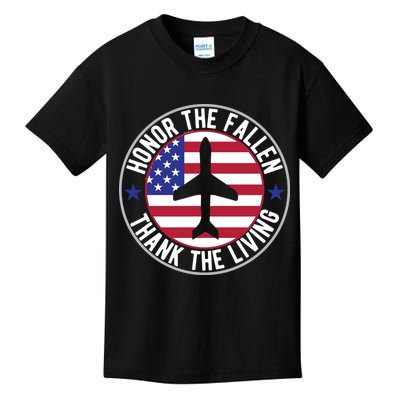 Honor The Fallen Thank The Living Memorial Day Gift Kids T-Shirt