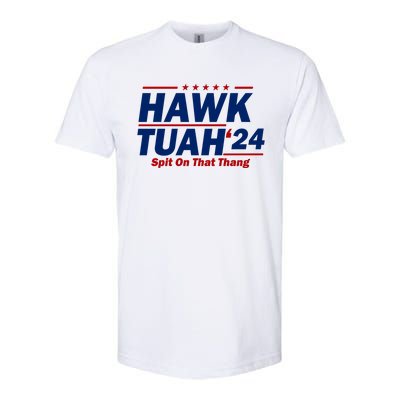 Hawk Tuah Funny Saying Softstyle CVC T-Shirt