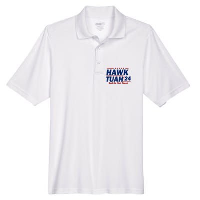 Hawk Tuah Funny Saying Men's Origin Performance Pique Polo