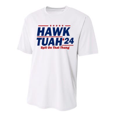 Hawk Tuah Funny Saying Performance Sprint T-Shirt