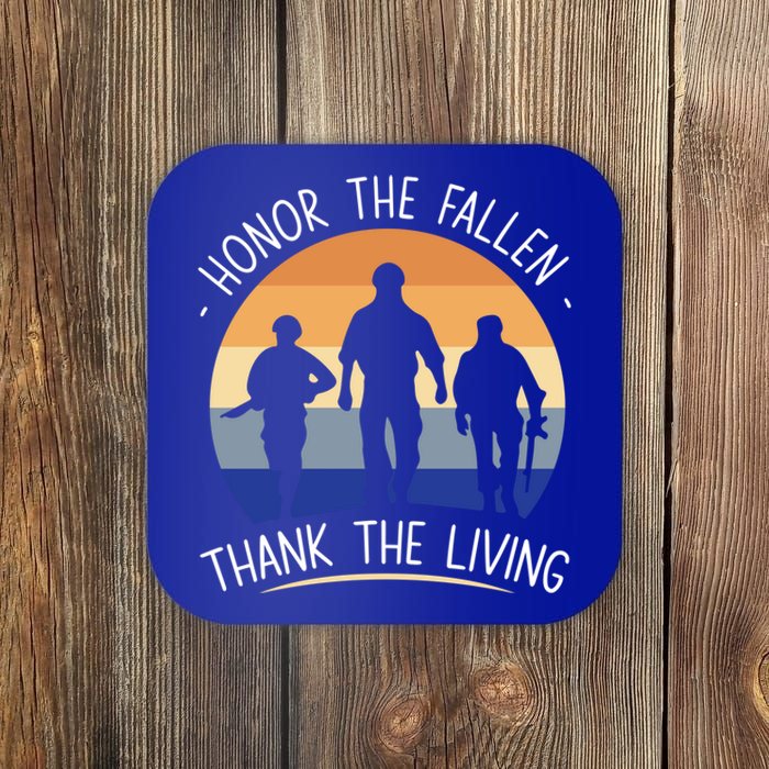 Honor The Fallen Thank The Living Usa Veteran Veterans Day Meaningful Gift Coaster