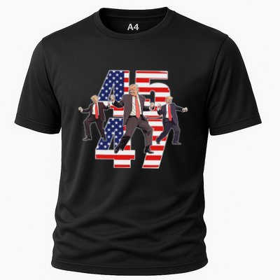 Humorous Trump Funny Victory Dance Trump Dancing America 47 Performance Shirt