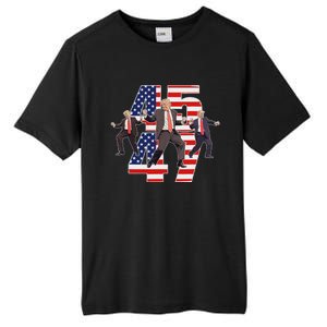 Humorous Trump Funny Victory Dance Trump Dancing America 47 Tall Fusion ChromaSoft Performance T-Shirt