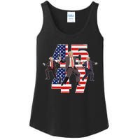 Humorous Trump Funny Victory Dance Trump Dancing America 47 Ladies Essential Tank