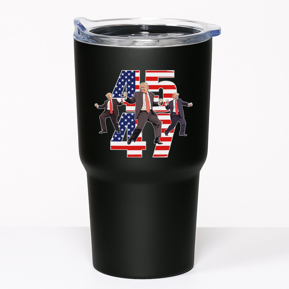 Humorous Trump Funny Victory Dance Trump Dancing America 47 Tumbler