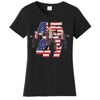 Humorous Trump Funny Victory Dance Trump Dancing America 47 Women's T-Shirt