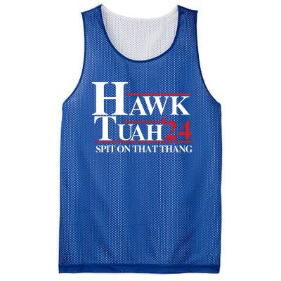 Hawk Tuah Funny Saying Mesh Reversible Basketball Jersey Tank