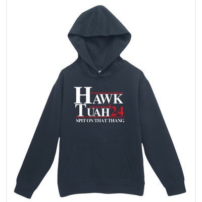 Hawk Tuah Funny Saying Urban Pullover Hoodie