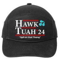 Hawk Tuah Funny Saying 7-Panel Snapback Hat