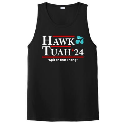 Hawk Tuah Funny Saying PosiCharge Competitor Tank