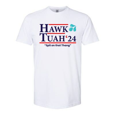 Hawk Tuah Funny Saying Softstyle CVC T-Shirt