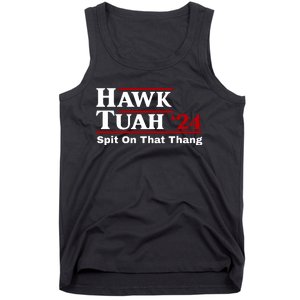 Hawk Tuah Funny Saying Tank Top