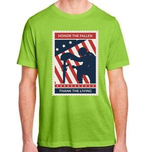 Honor The Fallen Thank The Living Vet Soldier Memorial Day Gift Adult ChromaSoft Performance T-Shirt