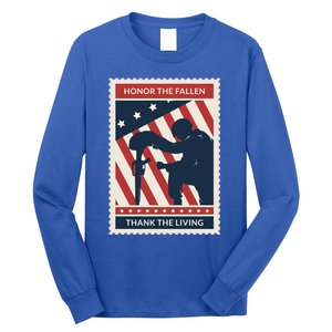 Honor The Fallen Thank The Living Vet Soldier Memorial Day Gift Long Sleeve Shirt