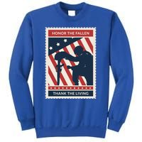 Honor The Fallen Thank The Living Vet Soldier Memorial Day Gift Sweatshirt