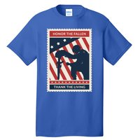 Honor The Fallen Thank The Living Vet Soldier Memorial Day Gift Tall T-Shirt