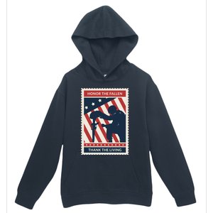 Honor The Fallen Thank The Living Vet Soldier Memorial Day Gift Urban Pullover Hoodie