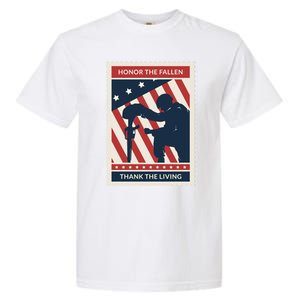 Honor The Fallen Thank The Living Vet Soldier Memorial Day Gift Garment-Dyed Heavyweight T-Shirt