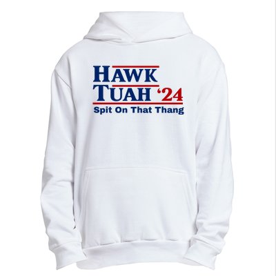 Hawk Tuah Funny Saying Urban Pullover Hoodie