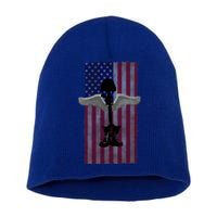 Honor The Fallen Thank The Living Military Brother Sister Cute Gift Short Acrylic Beanie