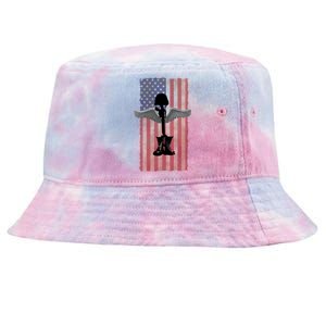 Honor The Fallen Thank The Living Military Brother Sister Cute Gift Tie-Dyed Bucket Hat