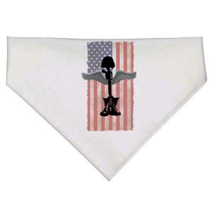 Honor The Fallen Thank The Living Military Brother Sister Cute Gift USA-Made Doggie Bandana