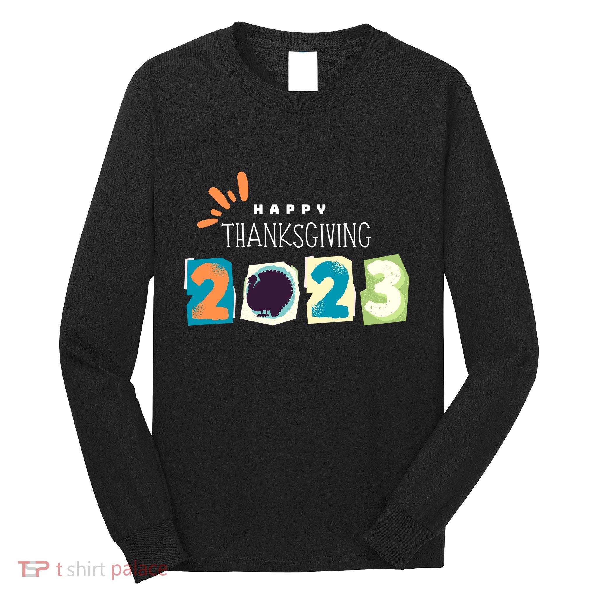 Happy Thanksgiving Fall Leaves Family Thanksgiving Tees Thanksgiving Wo Gift Long Sleeve Shirt