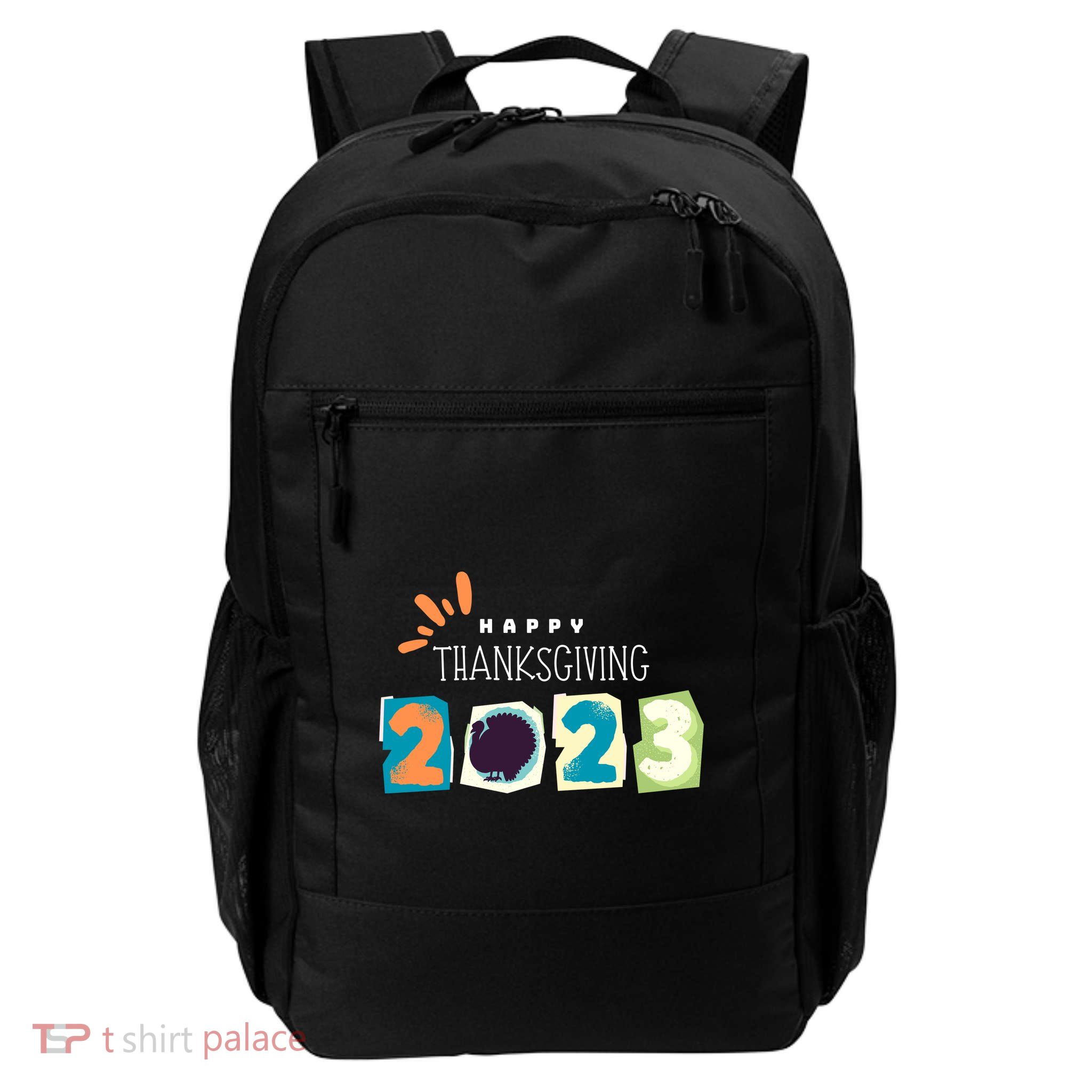 Happy Thanksgiving Fall Leaves Family Thanksgiving Tees Thanksgiving Wo Gift Backpack