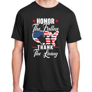 Honor The Fallen Thank The Living Usa American Memorial Day Funny Gift Adult ChromaSoft Performance T-Shirt