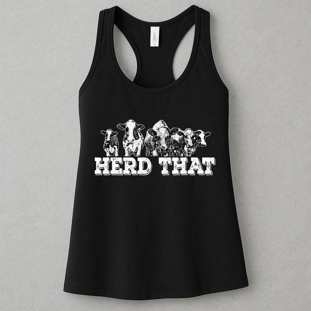 Herd That Funny Cow Lover Farmer Gift Womens Tank Top