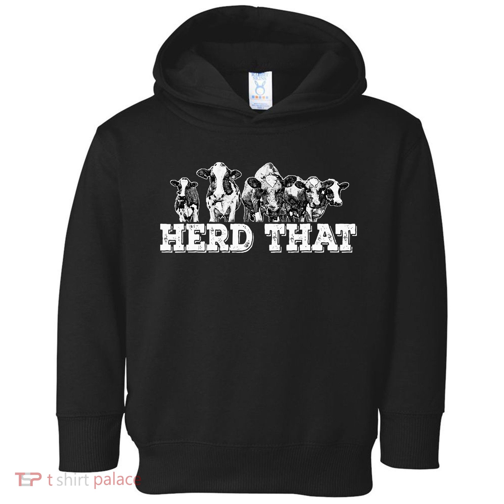 Herd That Funny Cow Lover Farmer Gift Toddler Hoodie