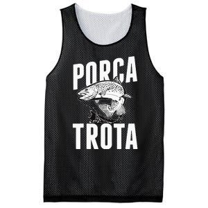 Holy Trout Fishing Trout Fisherman Gift Mesh Reversible Basketball Jersey Tank