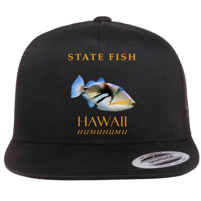 Hawaii Territory Fish The Humuhumu Flat Bill Trucker Hat