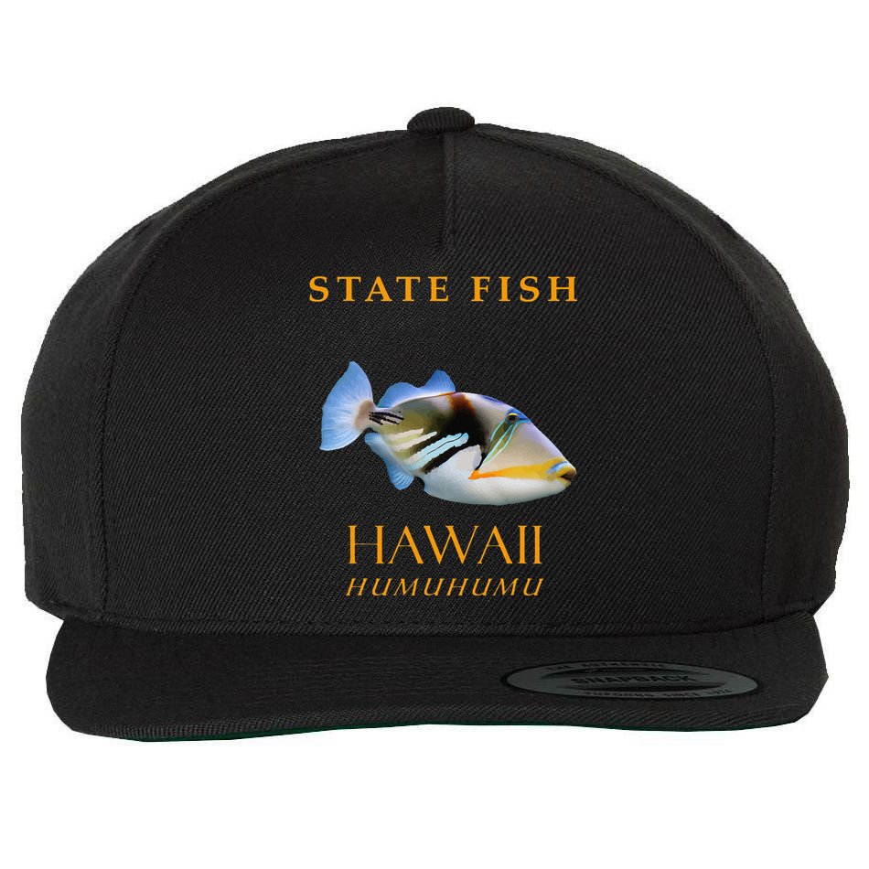 Hawaii Territory Fish The Humuhumu Wool Snapback Cap