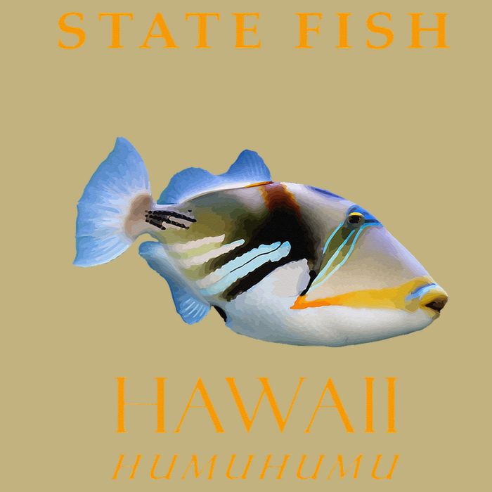 Hawaii Territory Fish The Humuhumu Cooling Performance Crew T-Shirt