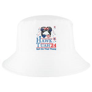 Hawk Tush Funny Messy Bun Hawk Tuah 24 Spit On That Thing Cool Comfort Performance Bucket Hat