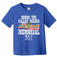 Honor The Fallen Heroes Memorial Day Us Flag Gift Toddler T-Shirt