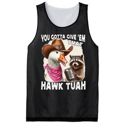 Hawk Tuah Funny Viral Humor Meme Video Girl 24 Goose Tua Mesh Reversible Basketball Jersey Tank