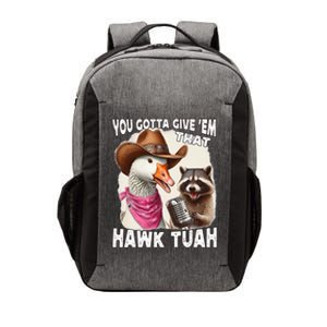 Hawk Tuah Funny Viral Humor Meme Video Girl 24 Goose Tua Vector Backpack