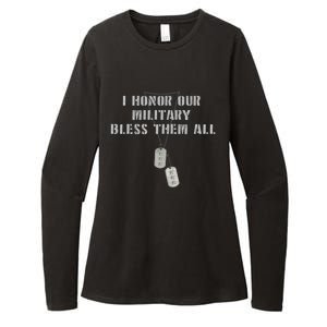 Honor The Fallen Veteran Military Support Gift Womens CVC Long Sleeve Shirt