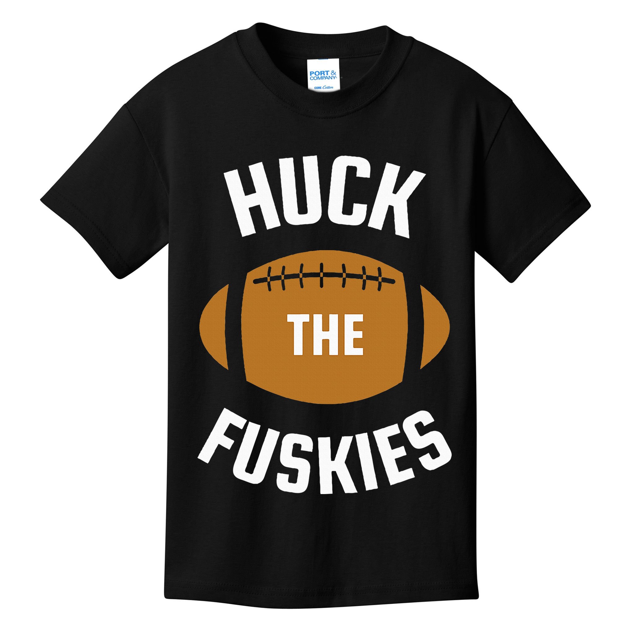 Huck the Fuskies Rivals Washington Oregon  Kids T-Shirt