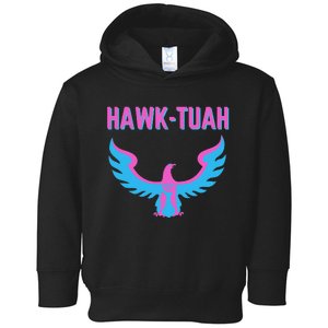 Hawk Tuah Funny Viral Meme Design Toddler Hoodie