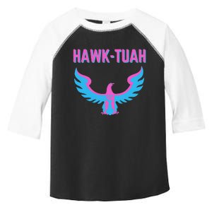 Hawk Tuah Funny Viral Meme Design Toddler Fine Jersey T-Shirt