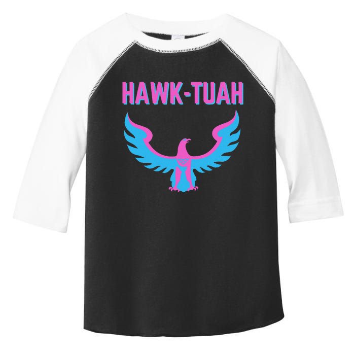 Hawk Tuah Funny Viral Meme Design Toddler Fine Jersey T-Shirt