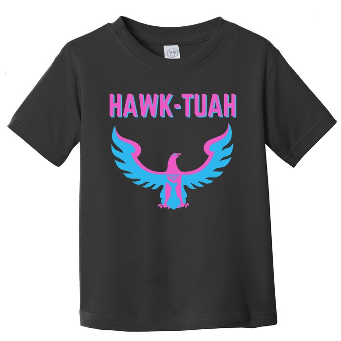 Hawk Tuah Funny Viral Meme Design Toddler T-Shirt